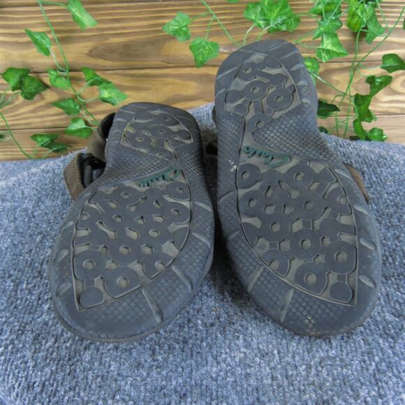 Clarks Men's Ankle Strap Brown Leather Size 10 Medium Gently Used 2025 - Picture 7 of 7